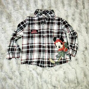 Disney Team Mickey Hockey Flannel 2t